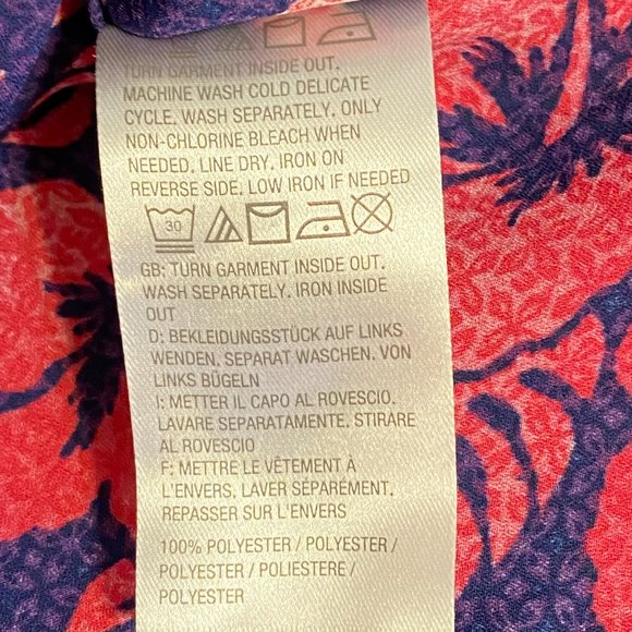 Quacker Factory Floral Print Cover Up Tunic - Picture 6 of 6